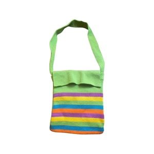 NWOT Colorful Natural Dye Wool Shoulder Bag